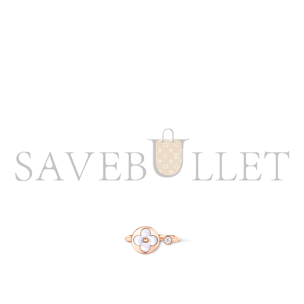 l**is v*t*n colour blossom mini sun ring, pink gold, white mother-of-pearl and Di*m*nd q9l68f